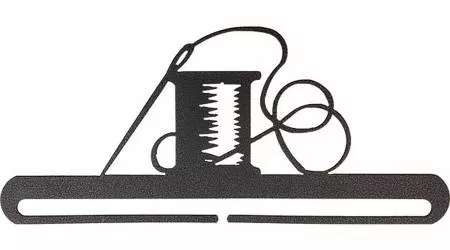 12in Needle & Thread Split Bottom Hanger Charcoal