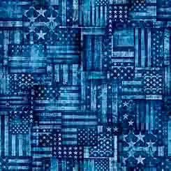 1776 - FLAG PATCHWORK-BLUE31663-B