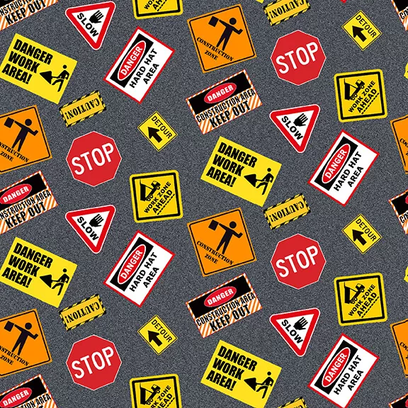 384-90 Gray || Construction Zone