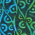 438Q-3Quiltessentials 6: Splash - Circular Waves - Teal
