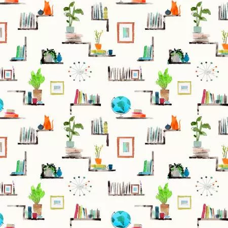 52637d-2-ivory-bookshelf-read 52637D-2 Ivory Bookshelf - Read