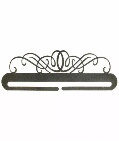 6in Windy Scroll Split Bottom Charcoal