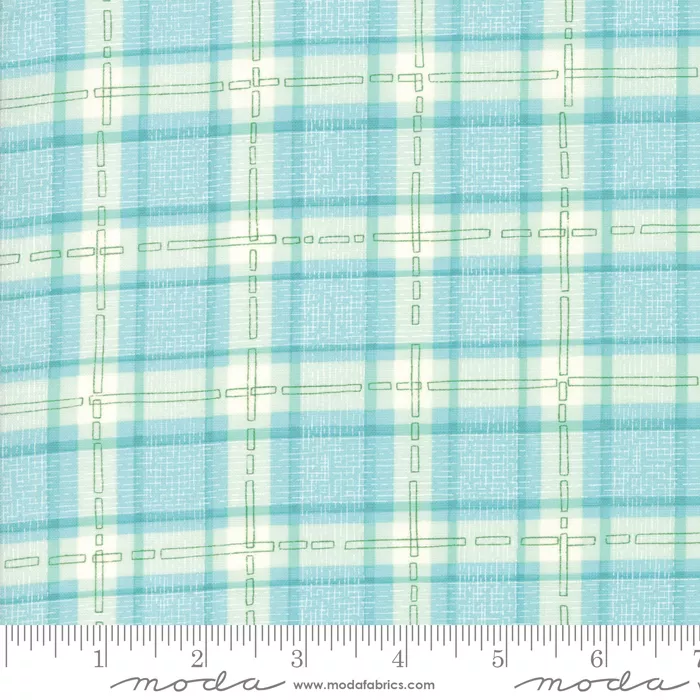 Abby Rose Plaid with Ease Seafoam