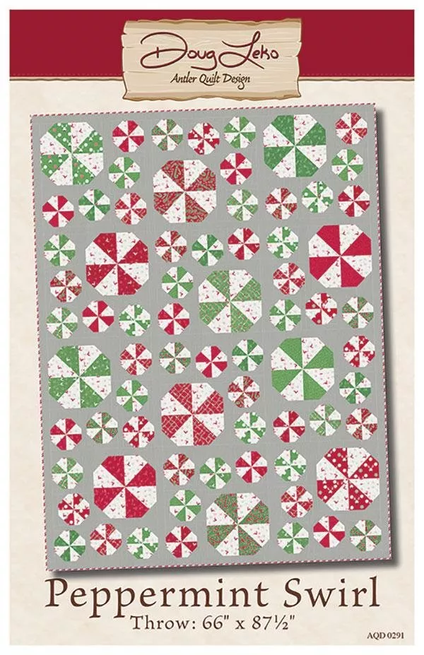 AQD 0291 Peppermint Swirl Quilt Pattern