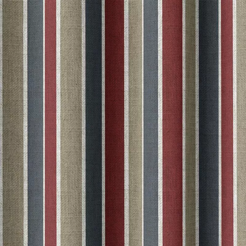 bassinet-fabric-by-metre-grey-red-slate-blue ‘Bassinet’ Fabric by the Metre (Grey/ Red/ Slate Blue)