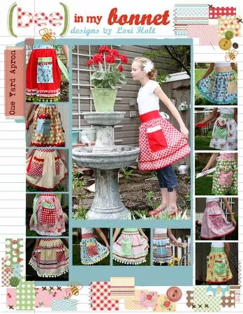 Bee In My Bonnet One Yard Apron Pattern