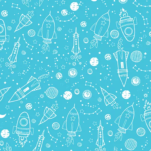 Bernatex_Space Galaxy Turquoise