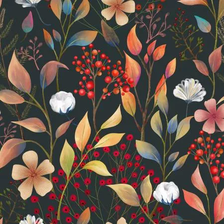 Black Meadow Digitally Printed