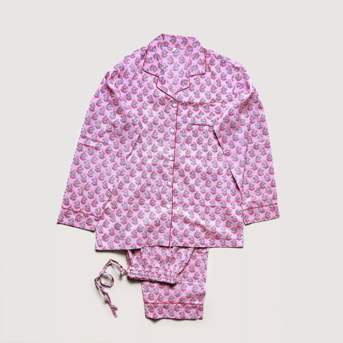 Block Print Pyjamas – Pink