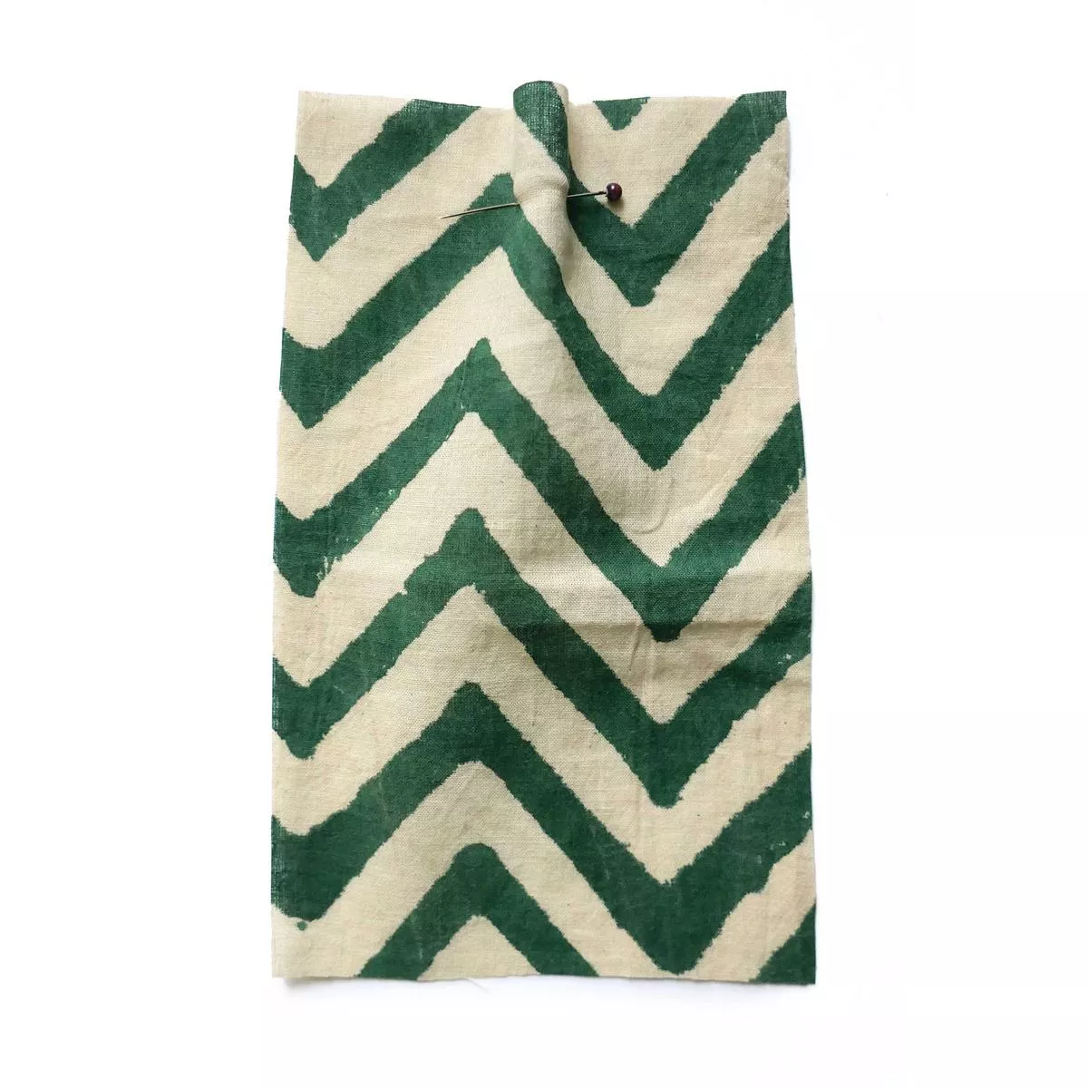 block-print-zig-zag-green Block Print Zig Zag Green