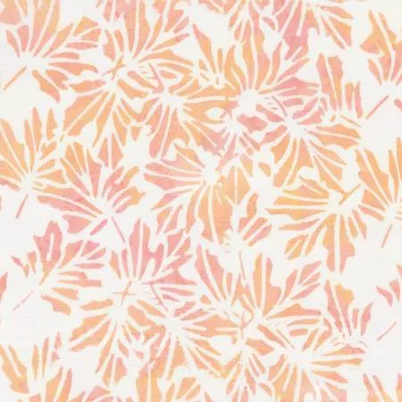 Blush Maple Leaves Batik