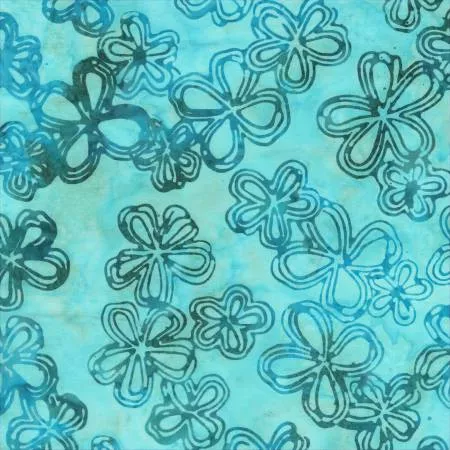 Breeze Etched Flowers Batik