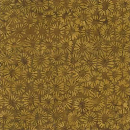 Brown Sliced Circles Batik