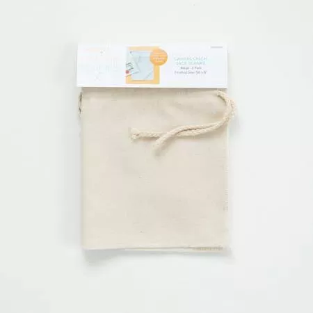 Canvas Cinch Sack Blanks 2pk Beige