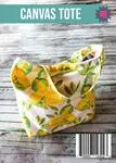 Canvas Tote - Postcard Pattern