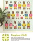 Capybara & Sloth Pattern Elizabeth Hartman