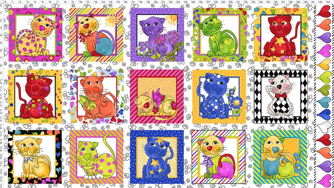 Cat Happy Panel (White)