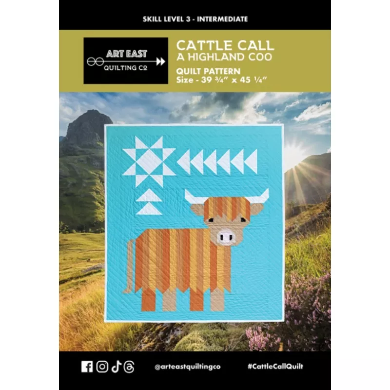 Cattle Call - a Highland Coo Quilt Pattern