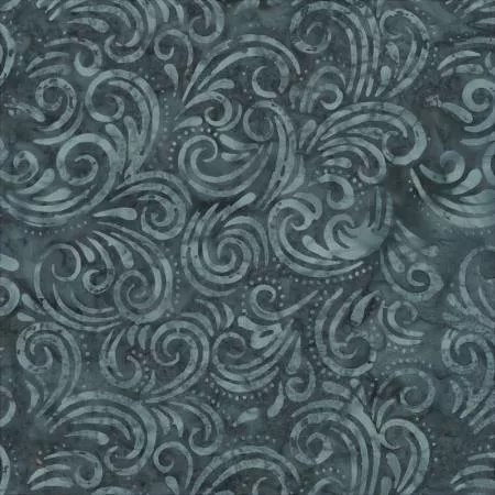 Charcoal Swirl Batik