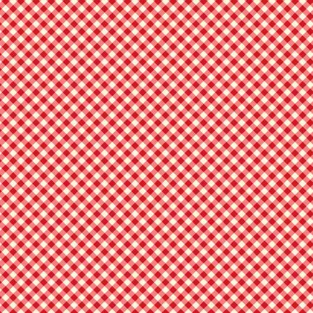Cherry Vintage Diagonal Gingham by Timeless Treasures