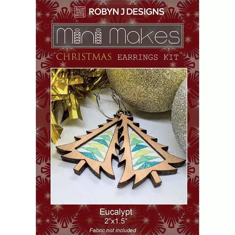 Christmas Tree Earring Eucalypt
