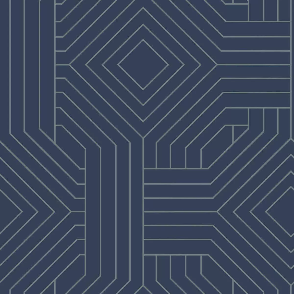 CI2375 Navy Diverging Diamonds Wallpaper