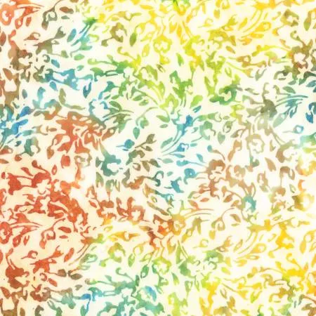 Citrus Lined Leaves Batik