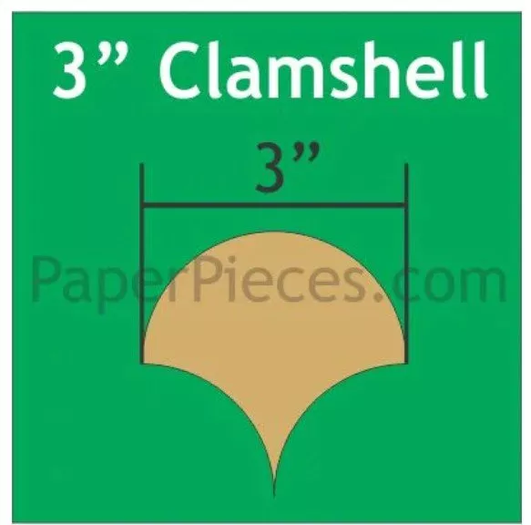 Clamshell Paper Pieces 3 Inch Small Pack