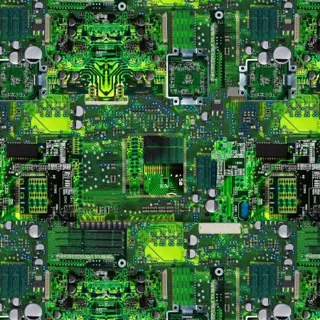 Computer Circuit Board C8326-Green by Timeless Treasures