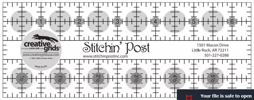 creative-grids-stitchin-post-ruler Creative Grids Stitchin' Post Ruler