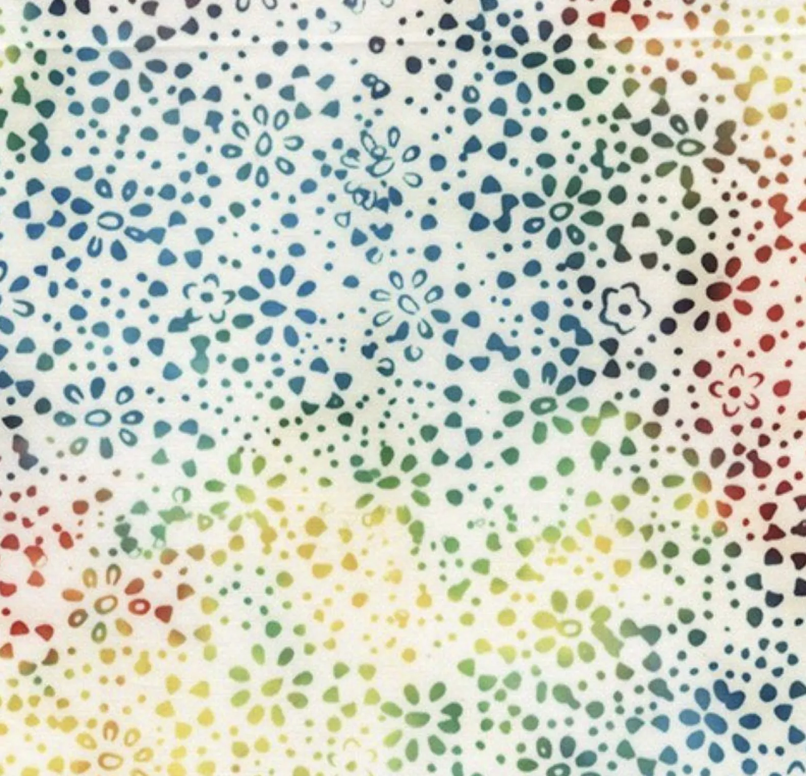 Daisty Dots Rainbow Batik