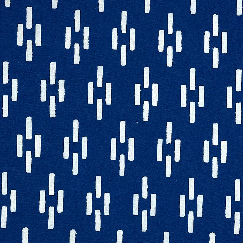 DASH HAND BLOCK PRINT INDIGO
