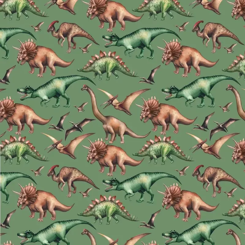 dinosaur-fabric-green Dinosaur Fabric – Green