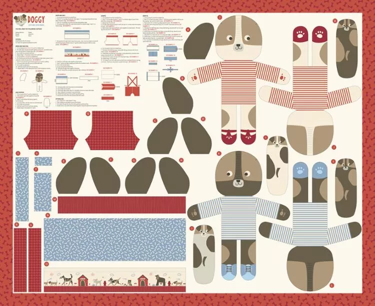 Dog Daze Panel Multi 20846 11 Moda #1