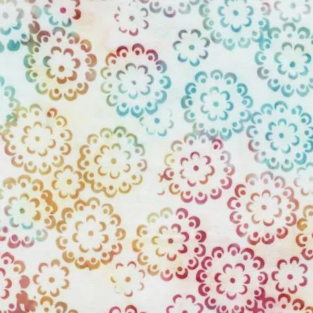 Doilies, Blush, Batik Cotton