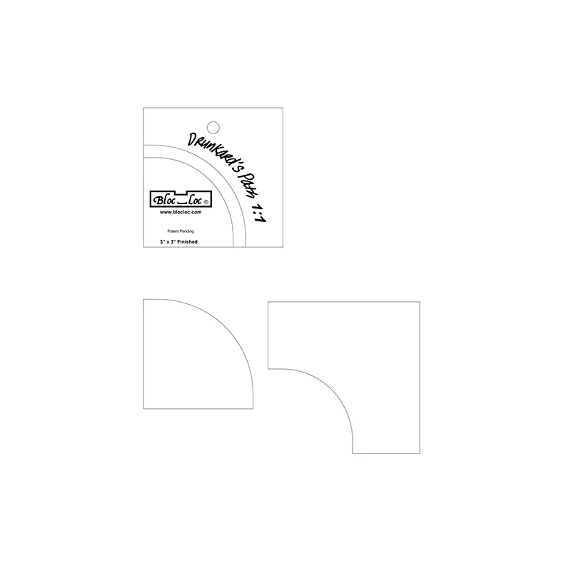 Drunkards Path Set.8". Bloc Loc