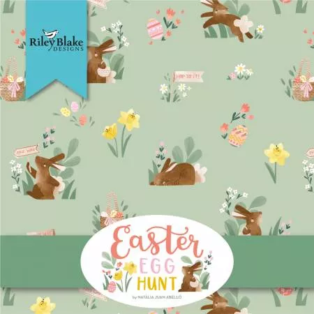 Easter Egg Hunt 10in Squares, 42pcs