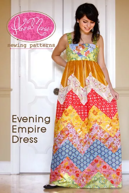 evening-empire-dress-pattern Evening Empire Dress Pattern