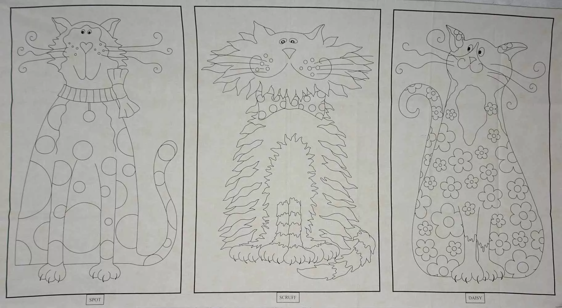 Fancy Cats 2 Panel (Linear Panel) *ONLY 4 LEFT*