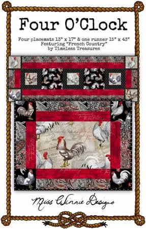 four-o-clock-placemat-runner-pattern Four O'Clock Placemat and Runner Pattern