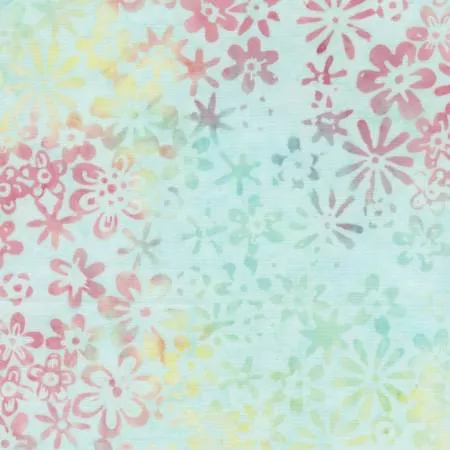 Garden, Mist, Batik Cotton