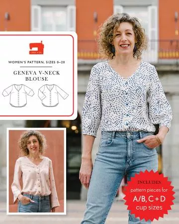 geneva-v-neck-blouse-pattern Geneva V-Neck Blouse Pattern