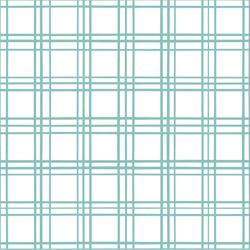 Geometric Plaid Fabric – Cornflower