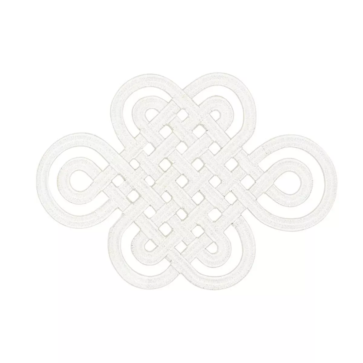 GOOD LUCK KNOT APPLIQUE IVORY