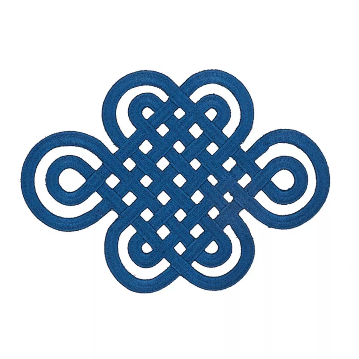 GOOD LUCK KNOT APPLIQUE SAPPHIRE