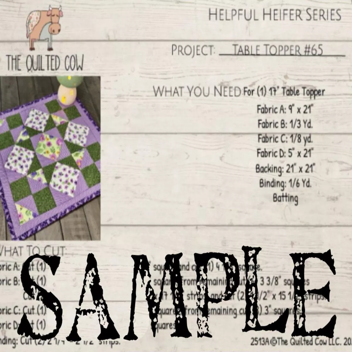 helpful-heifer-table-topper-65 Helpful Heifer Table Topper #65