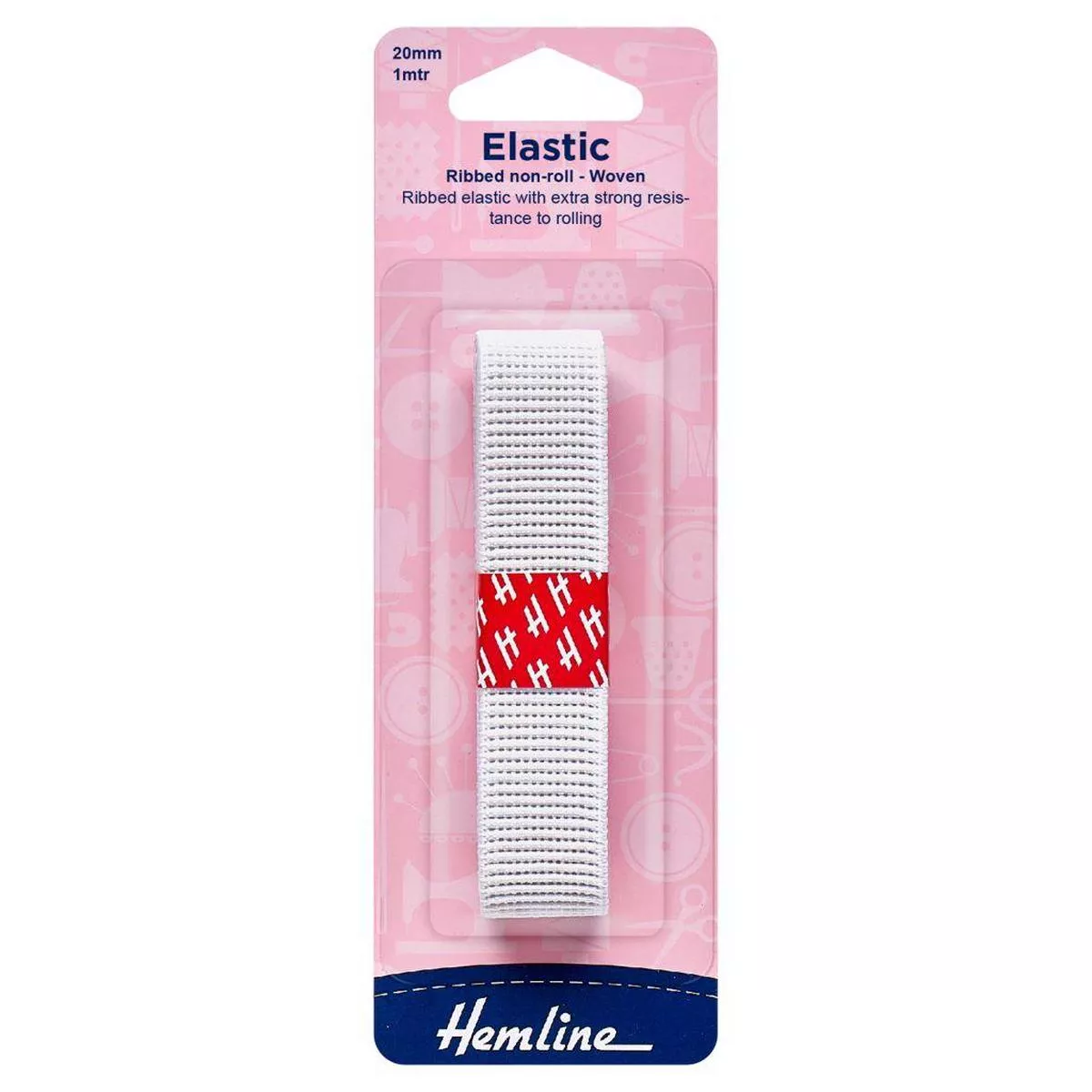 Hemline Non-Roll Ribbed Elastic