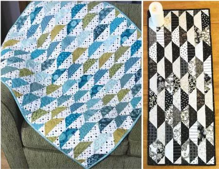 Hexie Imposter Runner or Quilt Patternby Cut Loose Press