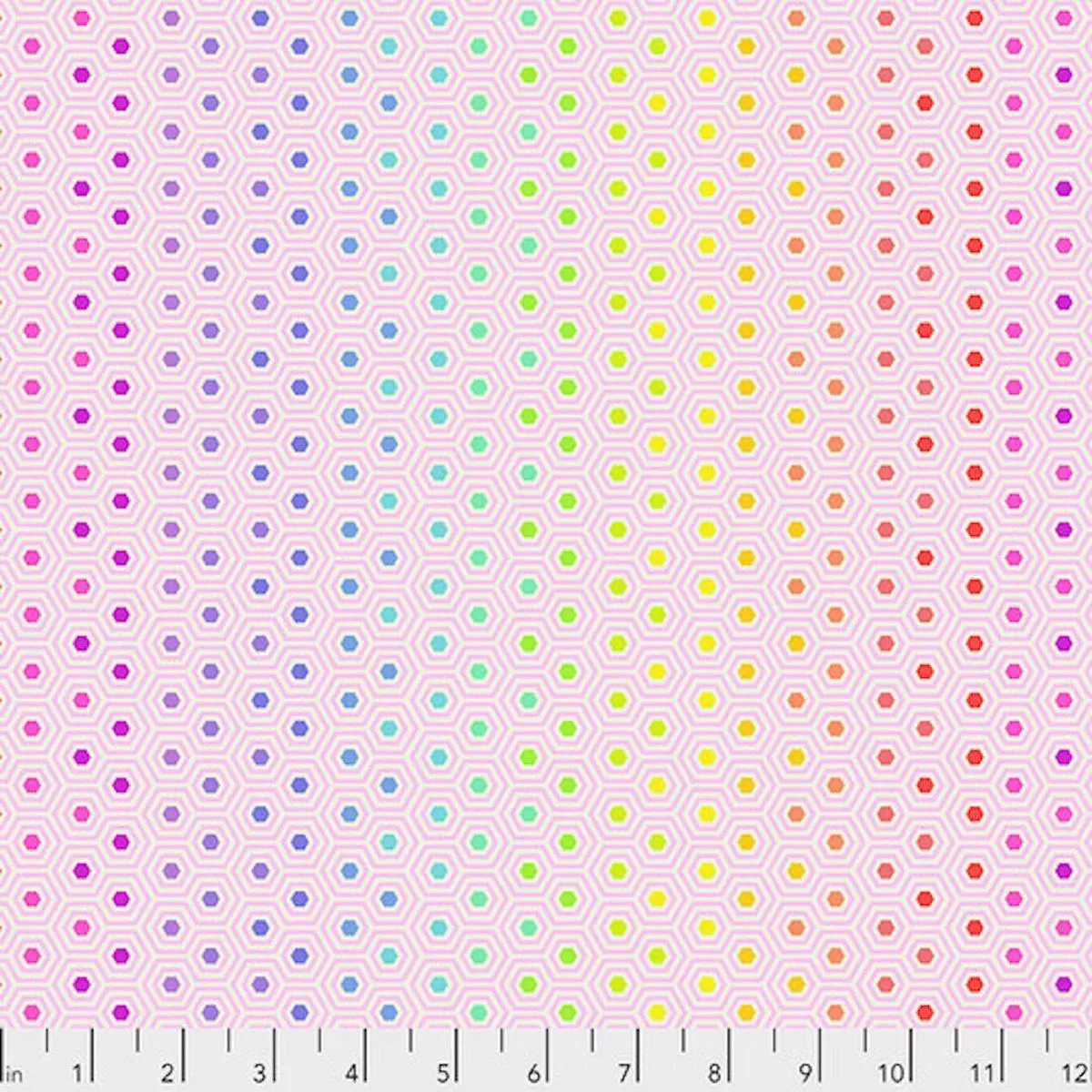 Hexy Rainbow Shell by Tula Pink