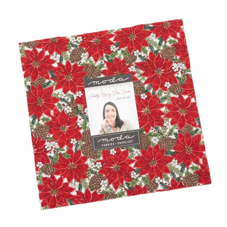 Holly Berry Tree Layer CakeÂ 56030LC Moda Precuts#1